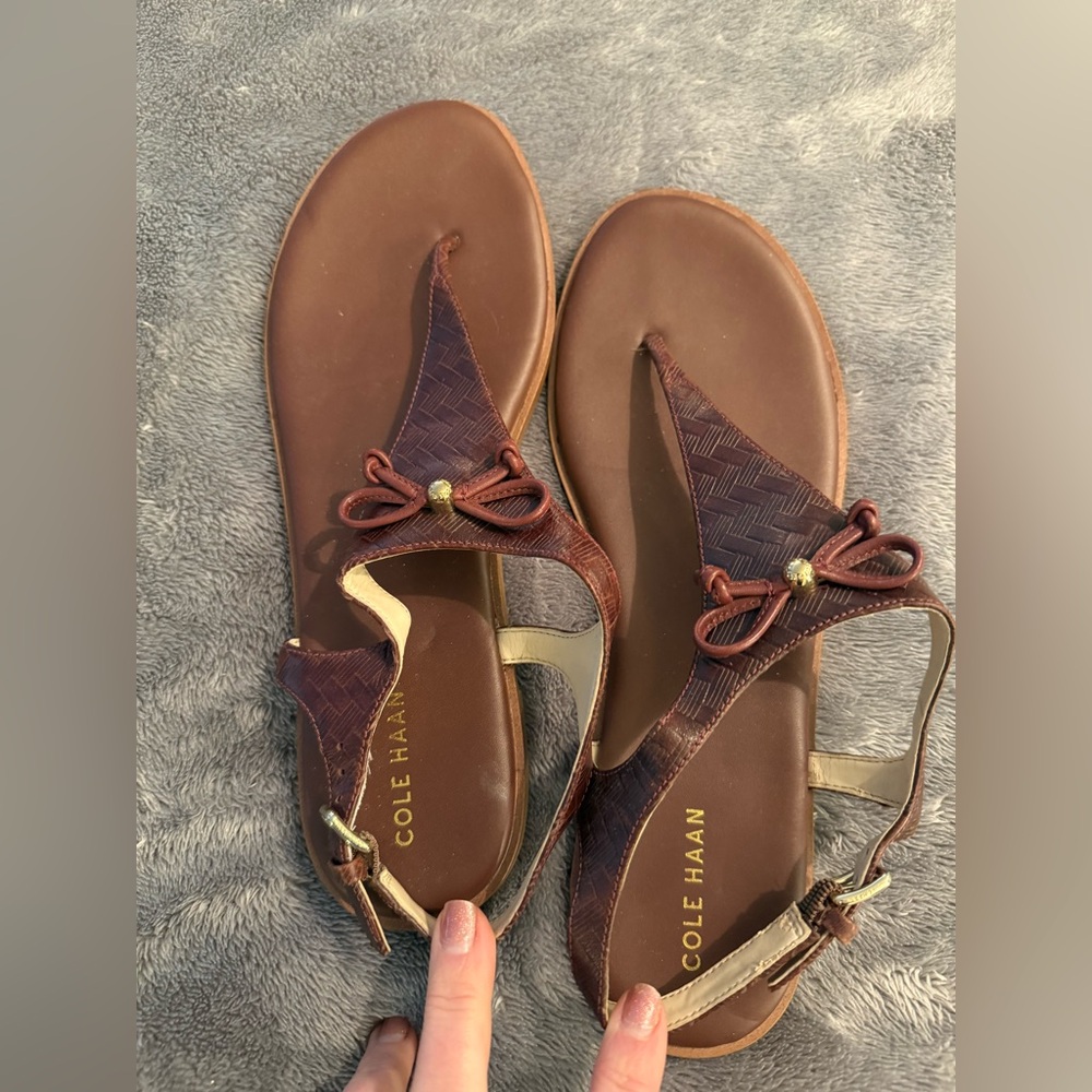 Cole Haan Women's Tan and Brown Sandals